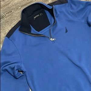Mens Nautica Quarter zip line Pullover Size M